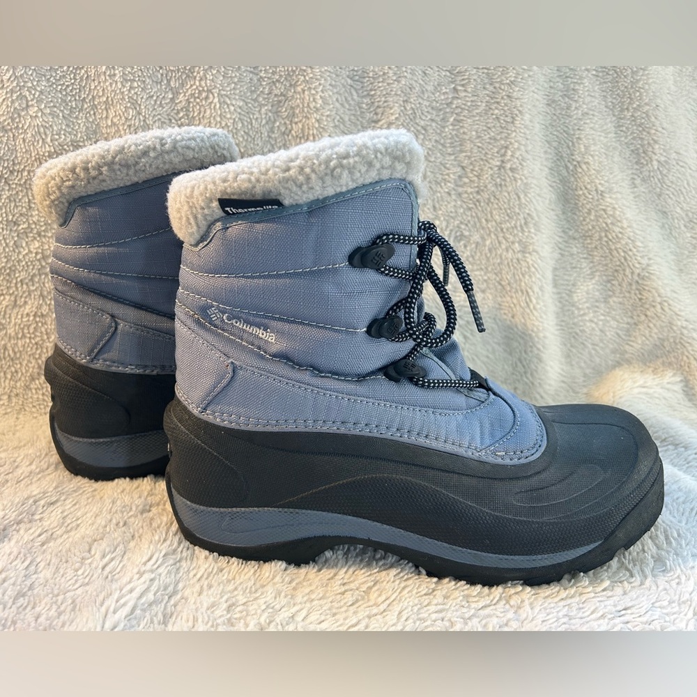 Columbia Cascadian Trinity Thermolite Women's Blue Winter Boots, size 8 (SH03)